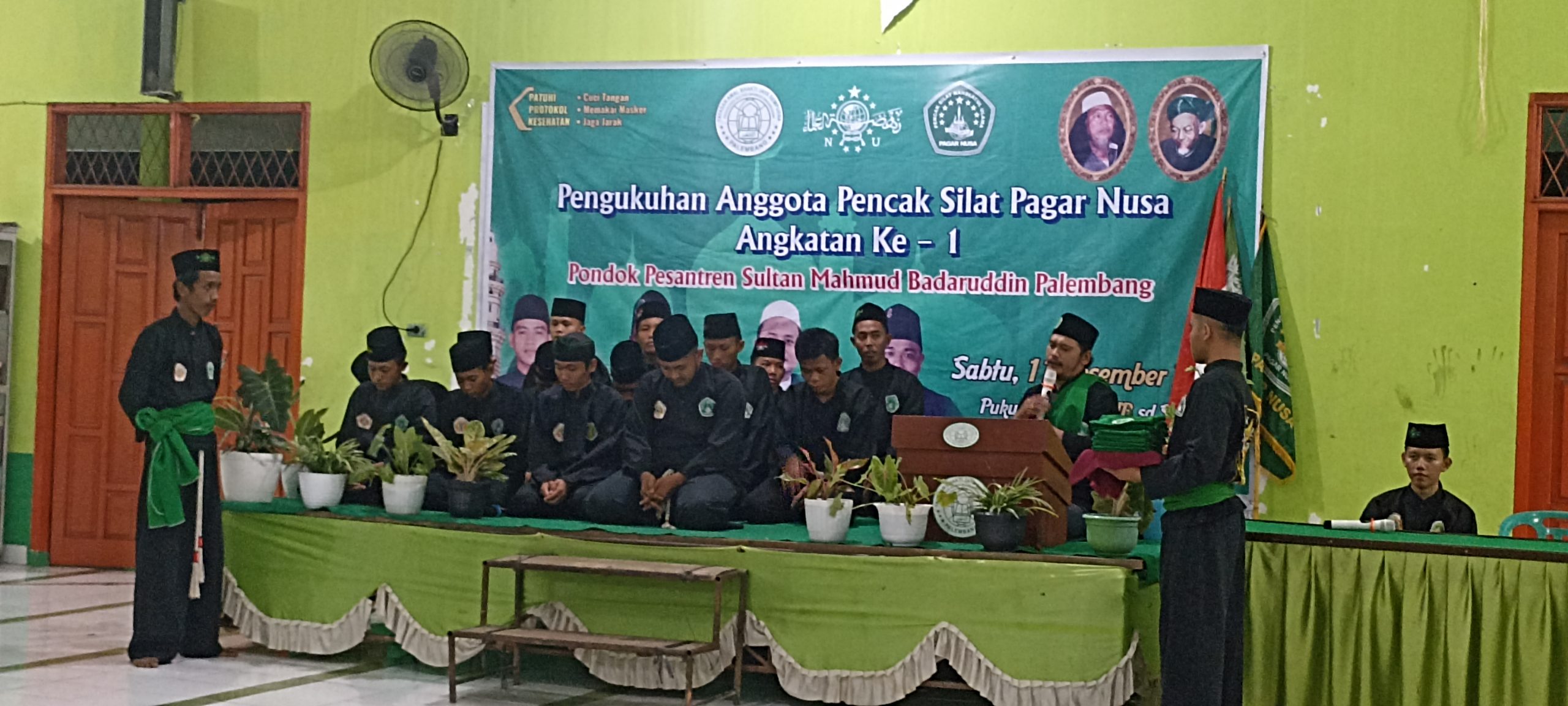 PENGUKUHAN ANGGOTA PENCAK SILAT PAGAR NUSA ANGKATAN KE 1 PONPES SMB