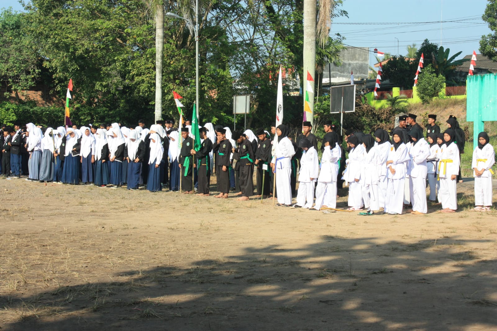 UPACARA PERINGATAN DIRGAHAYU REPUBLIK INDONESIA  KE 77 PONPES SULTAN MAHMUD BADARUDDIN PALEMBANG