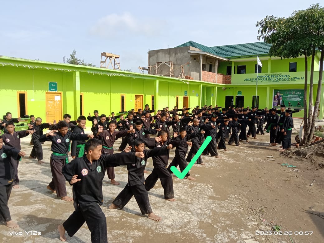 UJIAN KENAIKAN TINGKAT PAGAR NUSA SANTRI SMB DI PONPES ASWAJA PALEMBANG